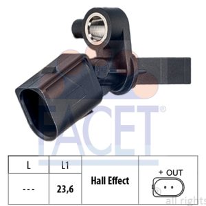 Senzor turatie roata SKODA RAPID (NH3, NK3, NK6) 1.6 TDI diesel 115 cai FACET 21.0013