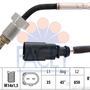Senzor temperatura gaze evacuare SKODA ROOMSTER Praktik (5J) 1.4 TDI diesel 80 cai FACET 22.0099