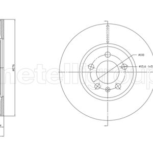 Disc frana SKODA KAMIQ (NW4) 1.5 TSI benzina 150 cai METELLI 23-1842C