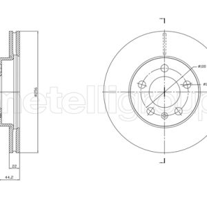 Disc frana SKODA KAMIQ (NW4) 1.5 TSI benzina 150 cai METELLI 23-1843C