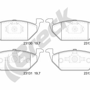 Placute frana SKODA SCALA (NW1) 1.0 TSI benzina 95 cai BRECK 23130 00 702 00