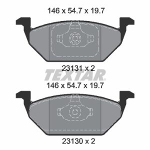 Placute frana SKODA RAPID Spaceback (NH1) 1.4 TDI diesel 90 cai TEXTAR 2313001