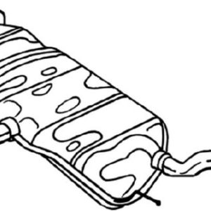 Toba esapament finala SKODA YETI (5L) 1.2 TSI benzina 110 cai BOSAL 220-023