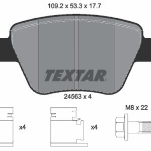 Placute frana SKODA YETI (5L) 1.4 TSI benzina 122 cai TEXTAR 2456301