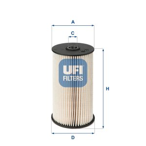 Filtru combustibil SKODA YETI (5L) 2.0 TDI diesel 150 cai UFI 26.007.00