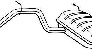 Toba esapament finala SKODA YETI (5L) 2.0 TDI 4x4 diesel 170 cai BOSAL 284-645