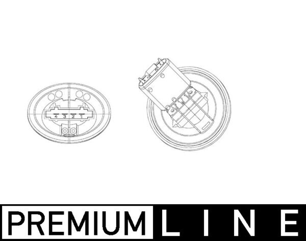 Rezistor ventilator habitaclu SKODA ROOMSTER (5J7) 1.4 TDI diesel 80 cai MAHLE ORIGINAL ABR 39 000P