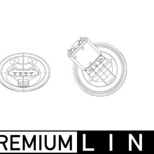 Rezistor ventilator habitaclu SKODA ROOMSTER Praktik (5J) 1.4 benzina 86 cai MAHLE ORIGINAL ABR 39 000P