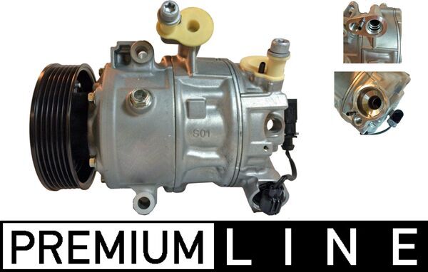 Compresor climatizare SKODA RAPID (NH3, NK3, NK6) 1.6 benzina 105 cai MAHLE ORIGINAL ACP 694 000P