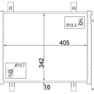 Condensator climatizare SKODA E-CITIGO (NE1) e iV electric 83 cai MAHLE ORIGINAL AC 747 000S
