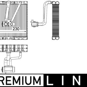 Evaporator aer conditionat SKODA ROOMSTER (5J7) 1.9 TDI diesel 105 cai MAHLE ORIGINAL AE 93 000P