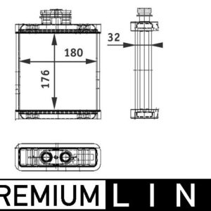 Schimbator caldura incalzire habitaclu SKODA ROOMSTER Praktik (5J) 1.4 benzina 86 cai MAHLE ORIGINAL AH 75 000P