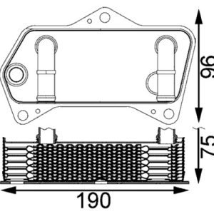 Radiator racire ulei cutie de viteze automata SKODA YETI (5L) 1.4 TSI benzina 122 cai MAHLE ORIGINAL CLC 202 000S