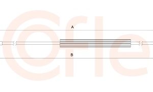 Cablu transmisie manuala SKODA ROOMSTER (5J7) 1.2 benzina 70 cai COFLE 2CB.VK002
