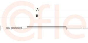 Cablu transmisie manuala SKODA RAPID Spaceback (NH1) 1.6 TDI diesel 105 cai COFLE 2CB.VK030