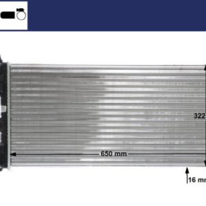 Radiator racire motor SKODA RAPID Spaceback (NH1) 1.2 TSI benzina 86 cai MAHLE ORIGINAL CR 2081 000S
