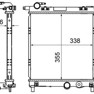 Radiator racire motor SKODA E-CITIGO (NE1) e iV electric 83 cai MAHLE ORIGINAL CR 831 000S