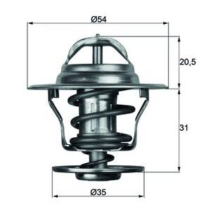 Termostat lichid racire SKODA ROOMSTER (5J7) 1.9 TDI diesel 101 cai MAHLE ORIGINAL TX 13 87D