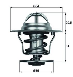Termostat lichid racire SKODA ROOMSTER (5J7) 1.4 TDI diesel 70 cai MAHLE ORIGINAL TX 15 87D