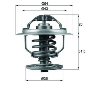 Termostat lichid racire SKODA ROOMSTER (5J7) 1.4 TDI diesel 80 cai MAHLE ORIGINAL TX 109 87D