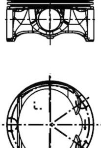 Piston SKODA YETI (5L) 1.8 TSI 4x4 benzina 152 cai KOLBENSCHMIDT 41197600