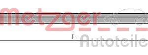 Furtun frana SKODA RAPID Spaceback (NH1) 1.2 TSI benzina 86 cai METZGER 4110798