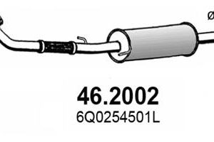 Toba esapament primara SKODA ROOMSTER (5J7) 1.2 benzina 70 cai ASSO 46.2002