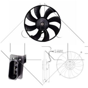 Ventilator radiator SKODA ROOMSTER Praktik (5J) 1.4 TDI diesel 80 cai NRF 47410