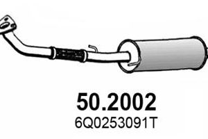 Toba esapament primara SKODA ROOMSTER Praktik (5J) 1.2 benzina 70 cai ASSO 50.2002