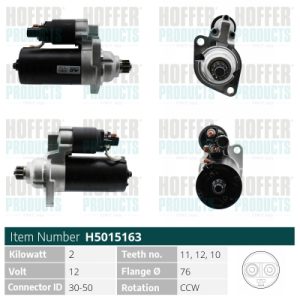 Electromotor SKODA YETI (5L) 2.0 TDI 4x4 diesel 170 cai HOFFER H5015163