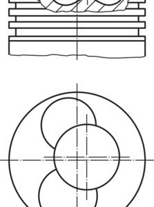 Piston SKODA ROOMSTER (5J7) 1.4 TDI diesel 70 cai MAHLE ORIGINAL 030 54 00