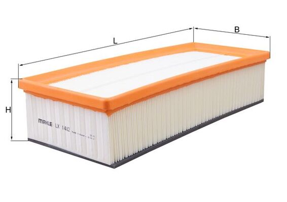 Filtru aer SKODA YETI (5L) 2.0 TDI 4x4 diesel 170 cai MAHLE ORIGINAL LX 1482