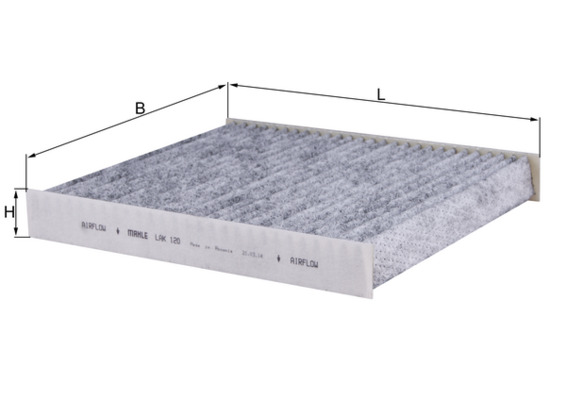 Filtru polen SKODA ROOMSTER Praktik (5J) 1.6 TDI diesel 90 cai MAHLE ORIGINAL LAK 120