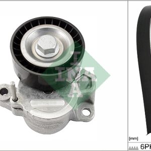 Set curea transmisie cu caneluri SKODA RAPID Spaceback (NH1) 1.4 TDI diesel 90 cai INA 529 0235 10