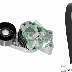 Set curea transmisie cu caneluri SKODA ROOMSTER (5J7) 1.4 TDI diesel 70 cai INA 529 0378 10