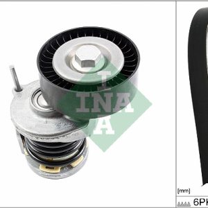 Set curea transmisie cu caneluri SKODA YETI (5L) 2.0 TDI 4x4 diesel 140 cai INA 529 0475 10