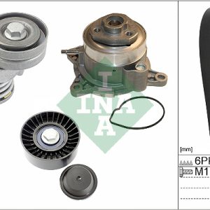 Pompa apa + Set curea transmisie cu caneluri SKODA YETI (5L) 1.2 TSI benzina 105 cai INA 529 0534 30