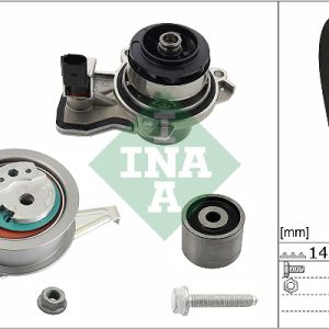 Set pompa apa + curea dintata SKODA RAPID (NH3, NK3, NK6) 1.4 TDI diesel 90 cai INA 530 0665 30