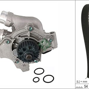 Set pompa apa + curea dintata SKODA YETI (5L) 1.8 TSI 4x4 benzina 160 cai INA 530 0845 30