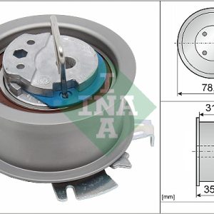 Rola intinzator curea distributie SKODA ROOMSTER (5J7) 1.4 TDI diesel 80 cai INA 531 0565 30