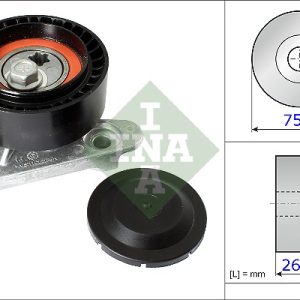 Rola intinzator curea transmisie SKODA RAPID (NH3, NK3, NK6) 1.6 benzina 110 cai INA 531 0871 10