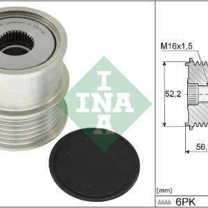 Fulie alternator SKODA RAPID (NH3, NK3, NK6) 1.0 TSI benzina 95 cai INA 535 0363 10