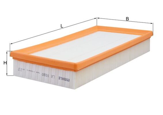 Filtru aer SKODA ROOMSTER (5J7) 1.2 benzina 64 cai KNECHT LX 1080