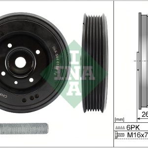 Set fulie arbore cotit SKODA YETI (5L) 1.8 TSI 4x4 benzina 152 cai INA 544 0158 20