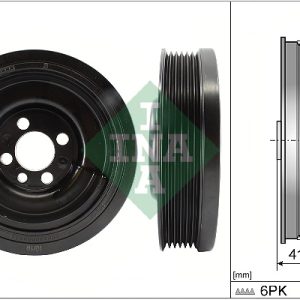 Fulie curea arbore cotit SKODA ROOMSTER (5J7) 1.4 TDI diesel 80 cai INA 544 0163 10