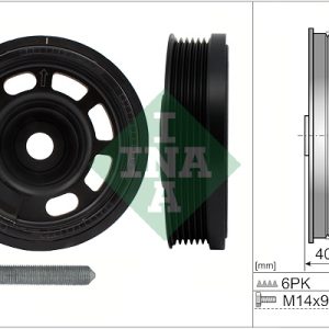 Set fulie arbore cotit SKODA KAROQ (NU7, ND7) 1.0 TSI benzina 115 cai INA 544 0172 20
