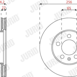 Disc frana SKODA KAMIQ (NW4) 1.5 TSI benzina 150 cai JURID 563227JC