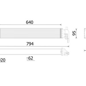 Radiator racire motor SKODA RAPID (NH3, NK3, NK6) 1.6 TDI diesel 90 cai MAHLE ORIGINAL CR 2700 000P