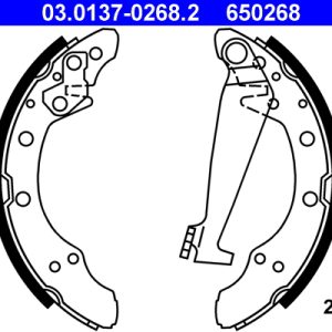 Set saboti frana SKODA E-CITIGO (NE1) e iV electric 83 cai ATE 03.0137-0268.2