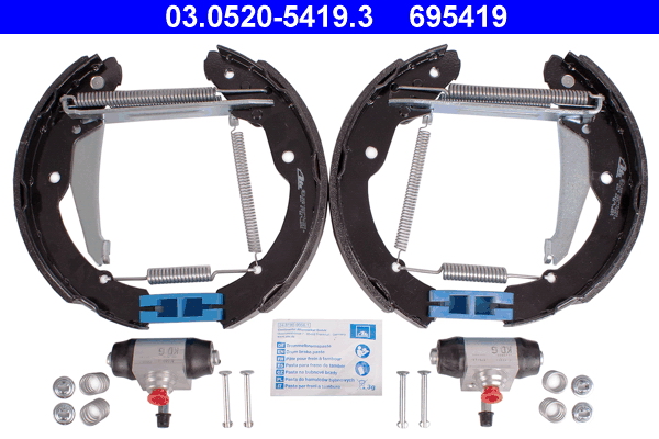 Set saboti frana SKODA ROOMSTER (5J7) 1.4 LPG Benzina/Autogaz (GPL) 86 cai ATE 03.0520-5419.3